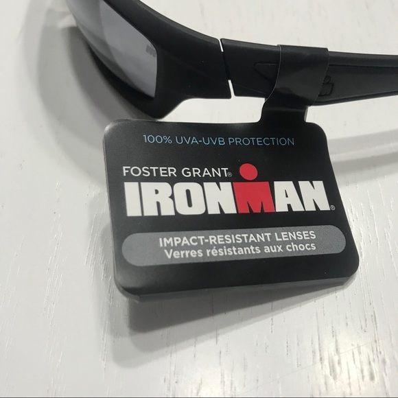 NWT Foster Grant Ironman sunglasses solid black - Picture 3 of 6